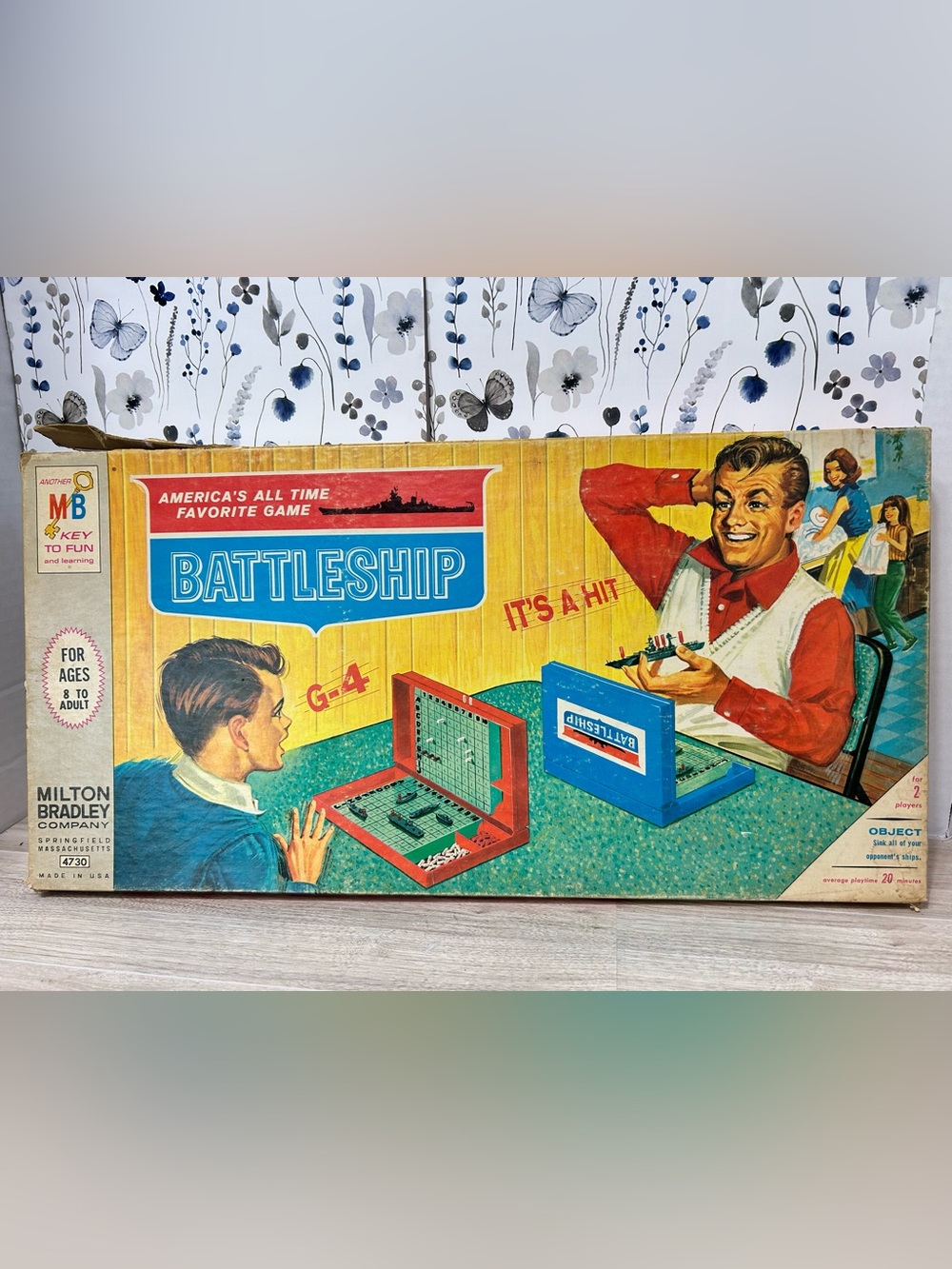 Vintage 1967 Milton Bradley Battleship Board Game #4730